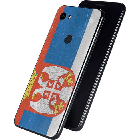 Serbia Flag Distressed Google Pixel 3a XL Skin